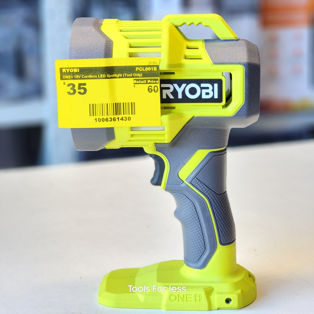 ONE+ 18V Cordless LED Spotlight (Tool Only) ONE+ 18V Cordless LED Spotlight (Tool Only)